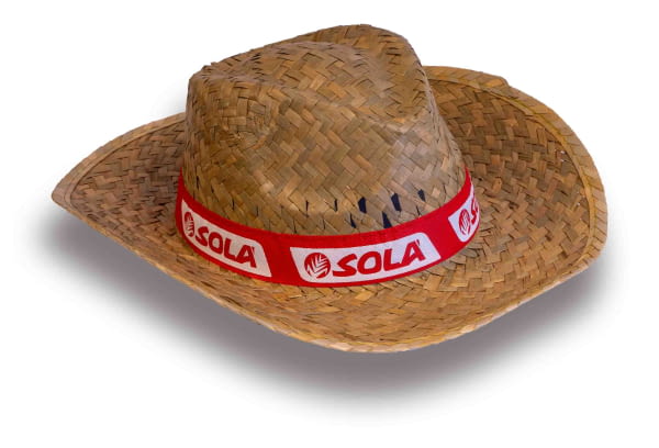 SOLÀ STRAW HAT WITH RED RIBBON